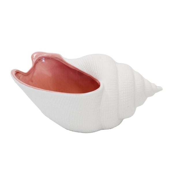 Porcelain 25cm Tulip Shell Home Decorative Bowl/Trinket Tabletop Display Rose