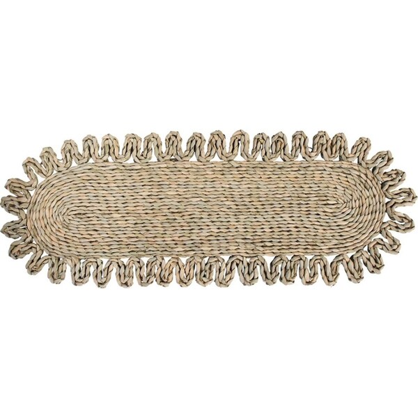 Decorative Rush 90cm Table Runner Oblong Mat Kitchen/Dining Home Decor Natural