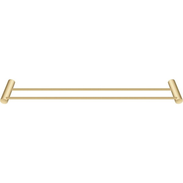 ACA Brushed Gold Double Towel Rail 600mm Rack Bar Wall Holder Hanger 304 Stainless Steel