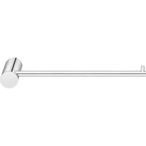 ACA 210mm Round Single Towel Rail Holder Hook Chrome Stainless Steel