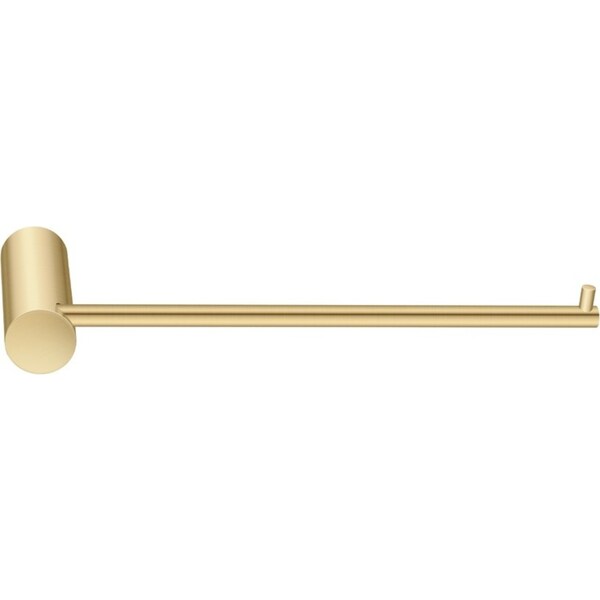 ACA 210mm Round Single Towel Rail Holder Hook Brushed Gold Stainless Steel