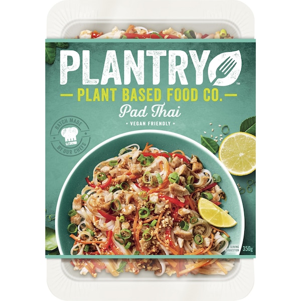 Plantry Plant Based Food Pad Thai Frozen Meal 350g