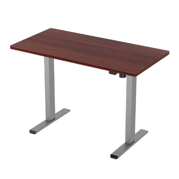 Artiss Electric Standing Desk Motorised Sit Stand Computer Desks 120/140CM 140CM Grey??alnut