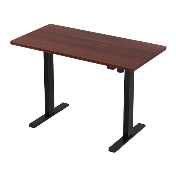 Artiss Electric Standing Desk Motorised Sit Stand Computer Desks 120/140CM 120CM Black??alnut
