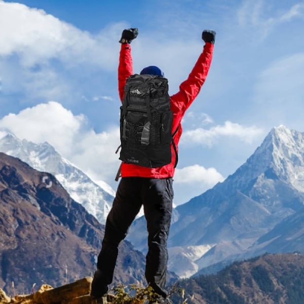 Traderight Military Backpack Tactical Camping Hiking Travel Rucksack Outdoor Trekking 80L Black