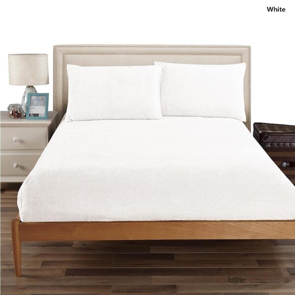 Ramesses Polar Fleece Fitted Sheet King / Purple