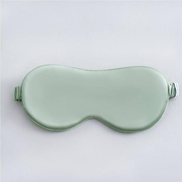 Luxe Bedding 6A Grade 100% Mulberry Silk Eye Mask Sage Green