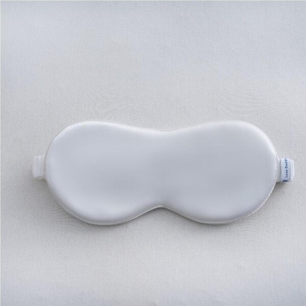 Luxe Bedding 6A Grade 100% Mulberry Silk Eye Mask White