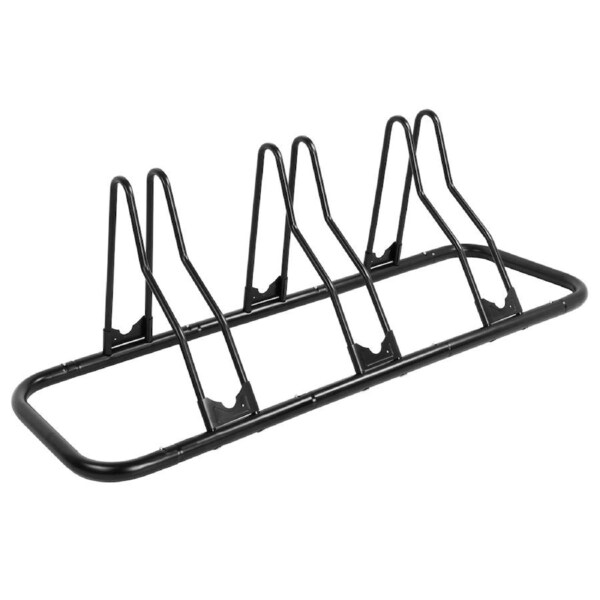 CyclingDeal 3 Bicycle Floor Parking Rack Stand MTB Road Bike Indoor Garage Storage