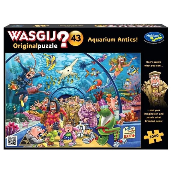 WASGIJ? Original #43 Aquarium Antics! 1000 Piece Jigsaw Puzzle