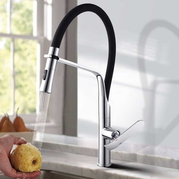 Kitchen Mixer Tap Pull Down 2 Patterns Swivel Spout Sink Faucet Chrome WELS