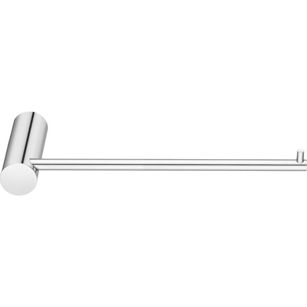 Round Single Towel Rail Holder Hook Chrome Stainless Steel 210mm