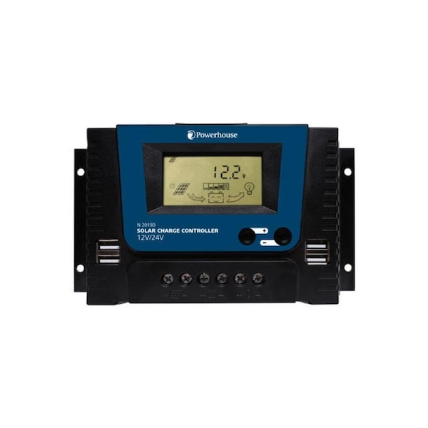 Powerhouse N2019D 12-24V 30A PWM Solar Charge Controller With USB 2A charger