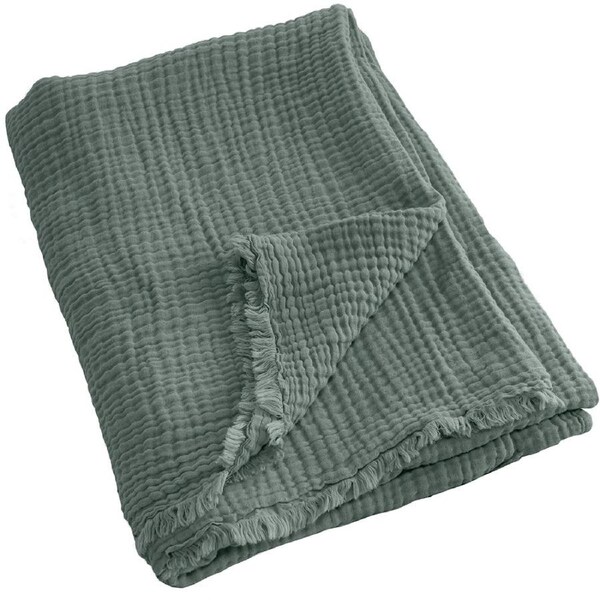 Algodon Capri 127x152cm Cotton Throw Seafoam Home Lounge/Living Room Decor