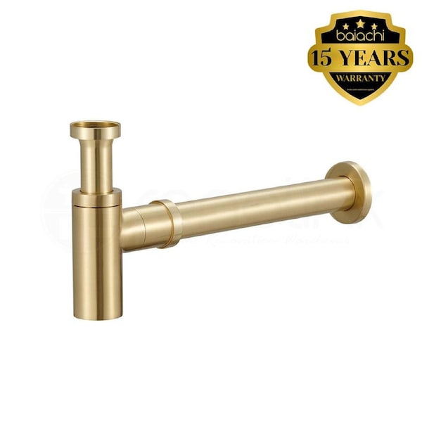 Moreton Round Brass Bottle Trap 40mm Brushed Gold