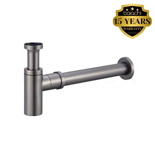 Moreton Round Brass Bottle Trap 40mm Gun Metal