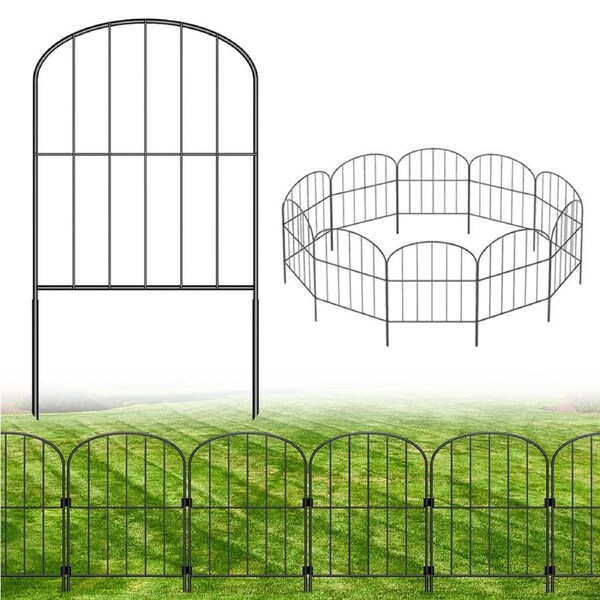 SpringUp Garden Fence No Dig Fence 61(H)x33 cm(L)Animal Barrier Fence 10 Pack