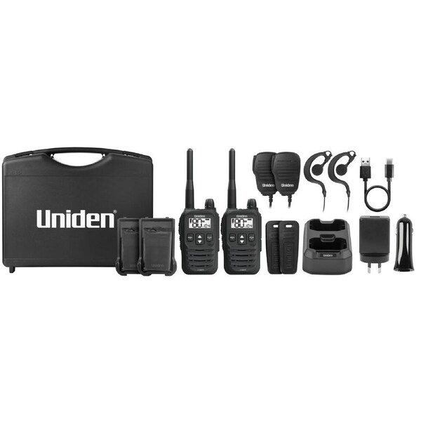 Uniden UH825-2TP 2 Watt UHF Handheld 2-Way Radio Tradies Pack