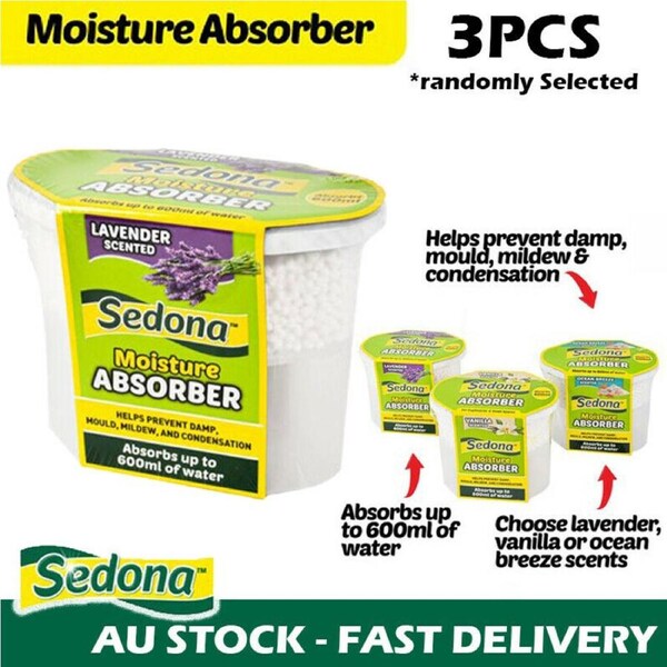 3x Scented Dehumidifier-280g/650ml-3 Scents