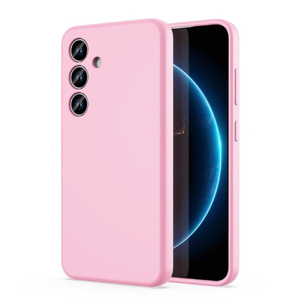 ZUSLAB Galaxy S24 5G Case Nano Silicone Shockproof Gel Rubber Bumper Protective Cover for Samsung (2024) - Pink