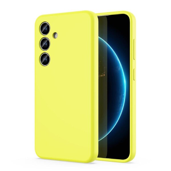 ZUSLAB Galaxy S24+ 5G Case Nano Silicone Shockproof Gel Rubber Bumper Protective Cover for Samsung (2024) - Yellow