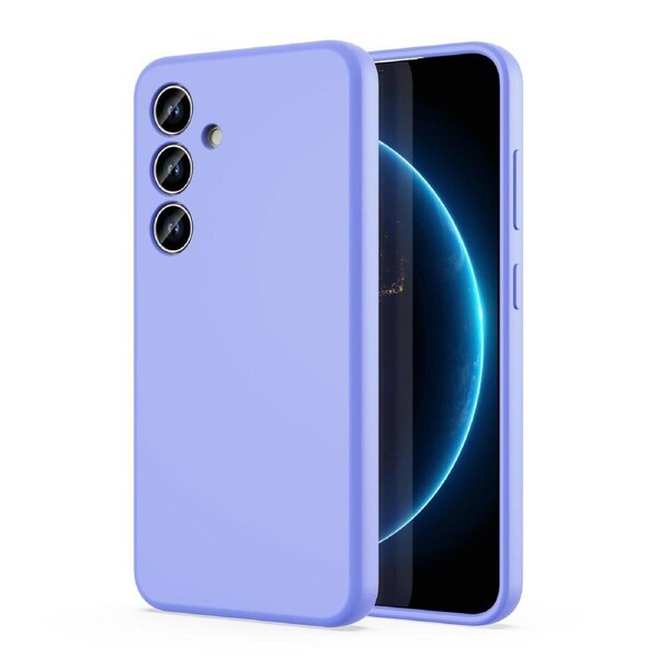 ZUSLAB Galaxy S24+ 5G Case Nano Silicone Shockproof Gel Rubber Bumper Protective Cover for Samsung (2024) - Purple