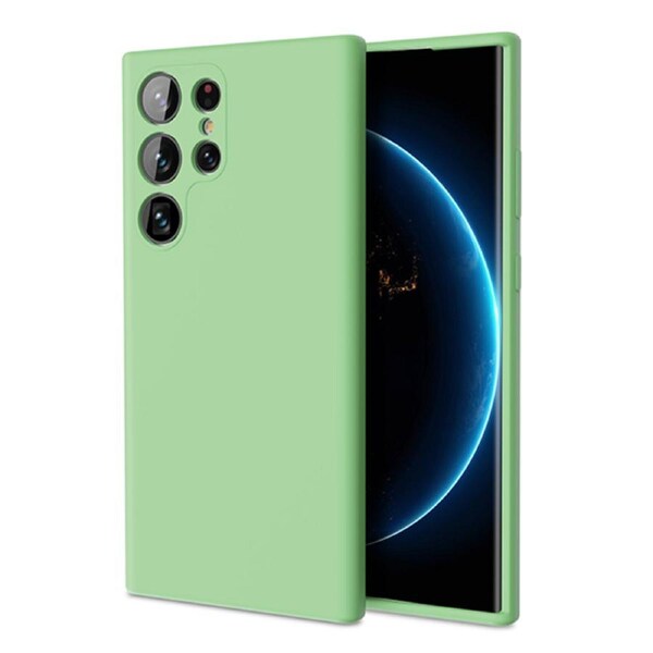 ZUSLAB Galaxy S24 Ultra 5G Case Nano Silicone Shockproof Gel Rubber Bumper Protective Cover for Samsung (2024) - Green