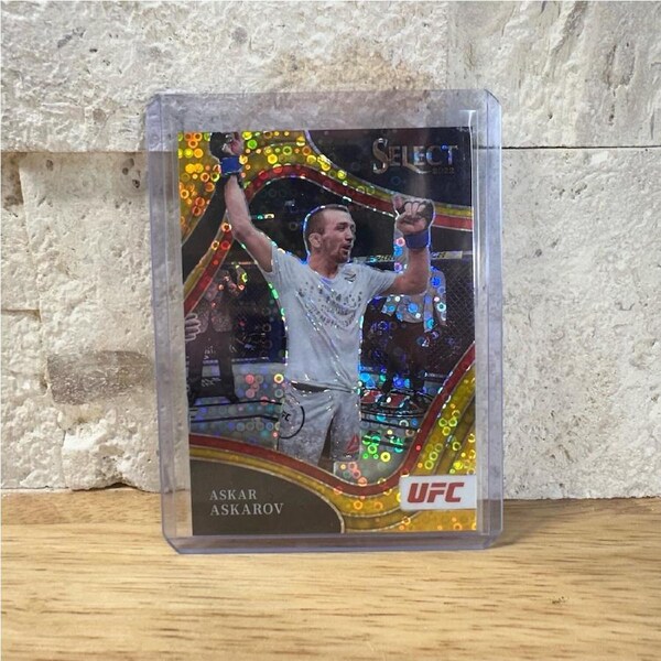 2022 Panini Select UFC ASKAR ASKAROV GOLD DISCO 7/10 #205