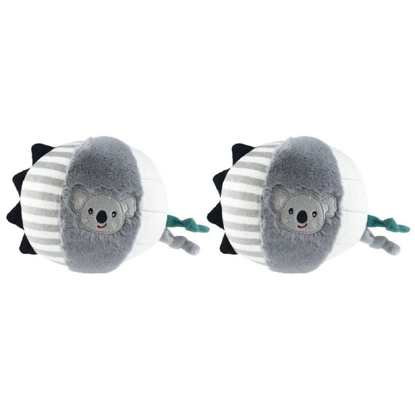 2PK Koala Dream Snuggle Buddy Kuddly Koala Textured Ball Plush Baby Toy 0y+