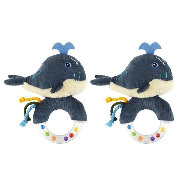 2PK Koala Dream Snuggle Buddy Splashy Whale Ring Rattle Baby/Childrens Toy 0y+