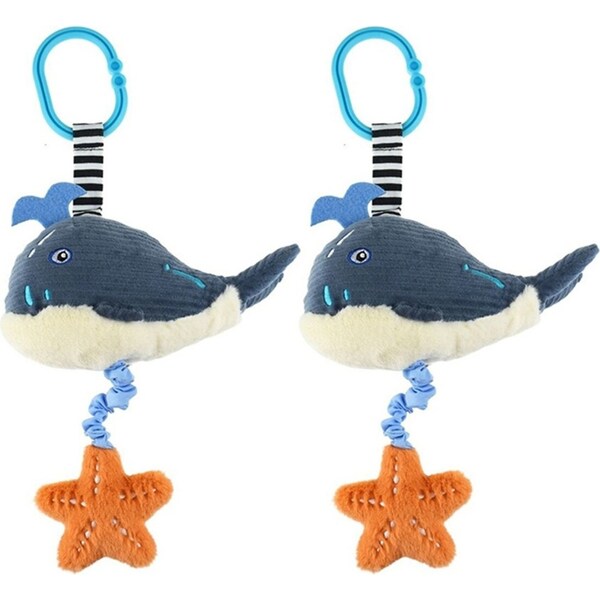 2PK Koala Dream Snuggle Buddy Splashy Whale Jiggler Plush Baby/Childrens Toy 0y+