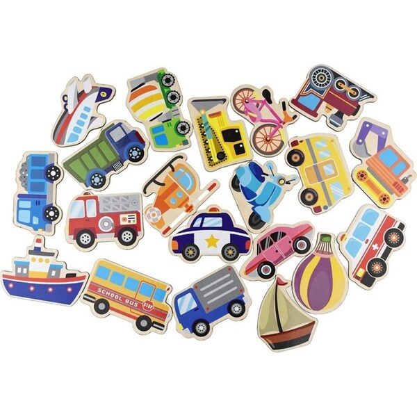 20pc Koala Dream Fridge Friends Magnetic Transport Vehicles Baby Learning Toy 3+