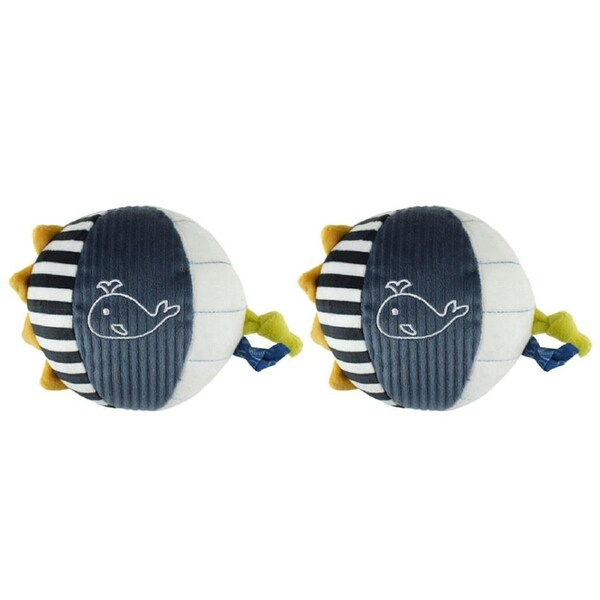 2PK Koala Dream Snuggle Buddy Splashy Whale Textured Ball Baby/Infant Toy 0y+