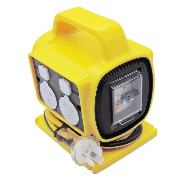 4 Outlet RCD Protected 10A Powerblock
