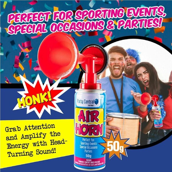 Air Horn Sporting Events Special Occasions Parties Fun Loud 50g