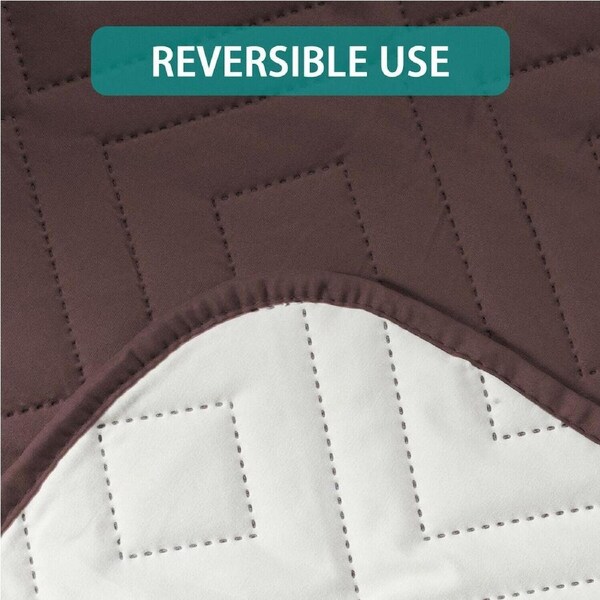Sofa Covers Water Repellent Slip Covers 1/2/3/4 Seater Recliner Chair Covers 1-Seater / Brown/Beige