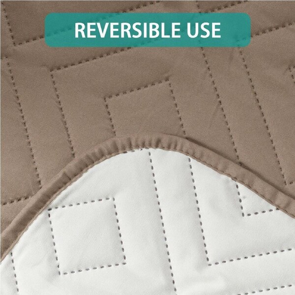 Sofa Covers Water Repellent Slip Covers 1/2/3/4 Seater Recliner Chair Covers 1-Seater / Taupe/Beige