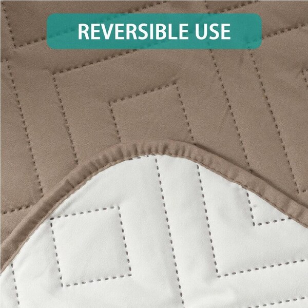 Sofa Covers Water Repellent Slip Covers 1/2/3/4 Seater Recliner Chair Covers 2-Seater / Taupe/Beige