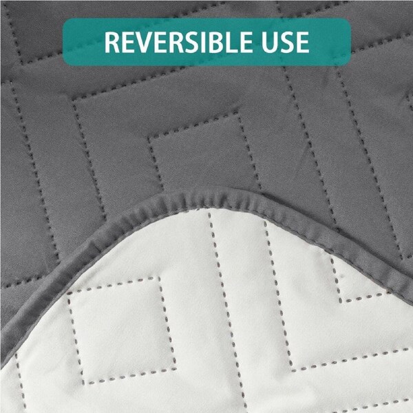 Sofa Covers Water Repellent Slip Covers 1/2/3/4 Seater Recliner Chair Covers XL 3-Seater / Grey/Beige