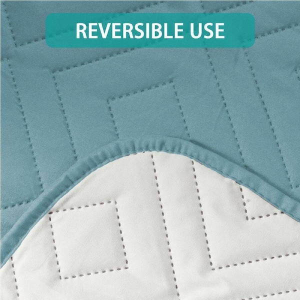 Sofa Covers Water Repellent Slip Covers 1/2/3/4 Seater Recliner Chair Covers Recliner / Smoke Blue/Beige