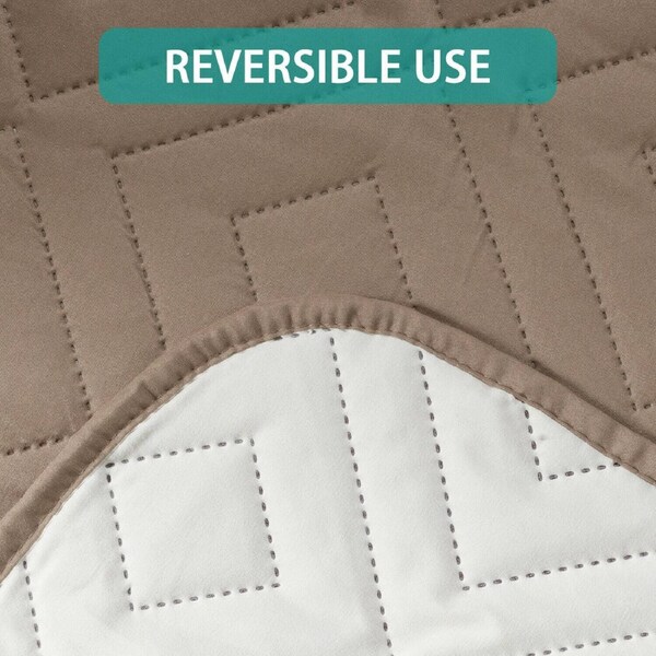 Sofa Covers Water Repellent Slip Covers 1/2/3/4 Seater Recliner Chair Covers Recliner / Taupe/Beige
