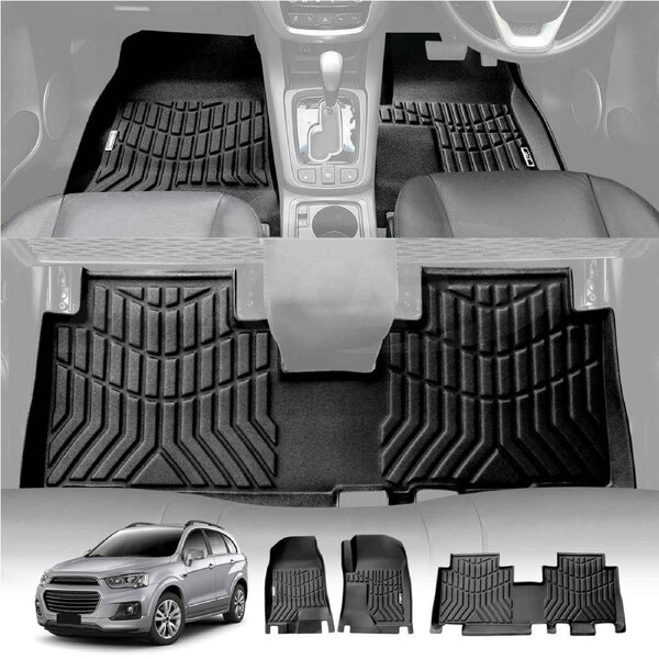 3D Floor Mats for Holden Captiva 2006-2017 Heavy Duty All Weather Car Mats Carpet Liner Set