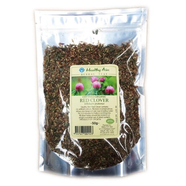 Certified Organic RED CLOVER FLOWERS 50g HERBAL TEA Premium Dried Herbs