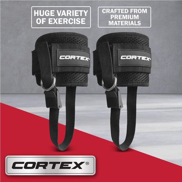 CORTEX Premium Ankle Strap Cuff Cable Pulley Attachment Pair