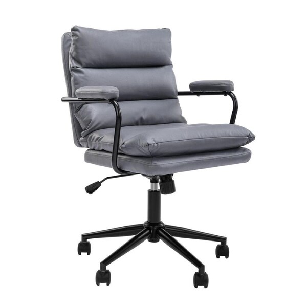Easton Office Chair Mobile Task Chair with arms Grey