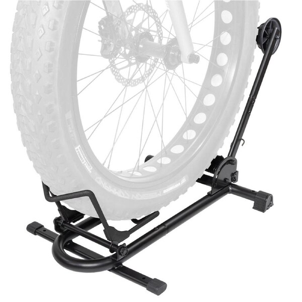 CyclingDeal Fat Bike Bicycle Tire Floor Type Parking Rack Stand - for Mountain and Road Bike Indoor Outdoor Storage - Max Tire Width 5"