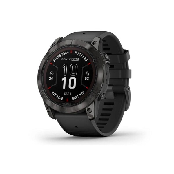 Garmin Fenix 7X Pro Sapphire Solar Carbon Gray DLC Titanium Black Band