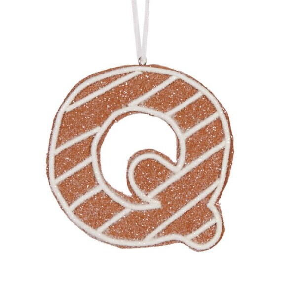 Gingerbread Alphabet - Letter Q 12cm