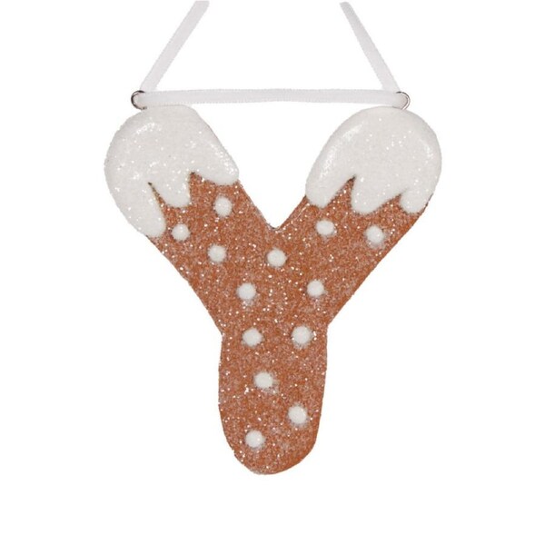 Gingerbread Alphabet - Letter Y 12cm