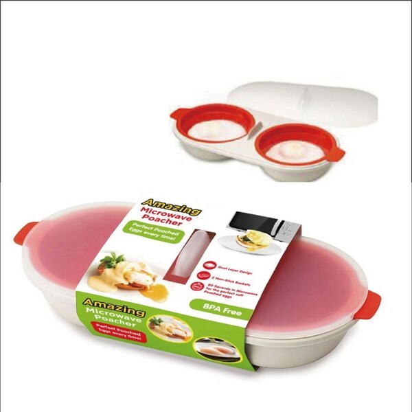 Microwave Egg Poacher / Perfect Poached Eggs Poacher